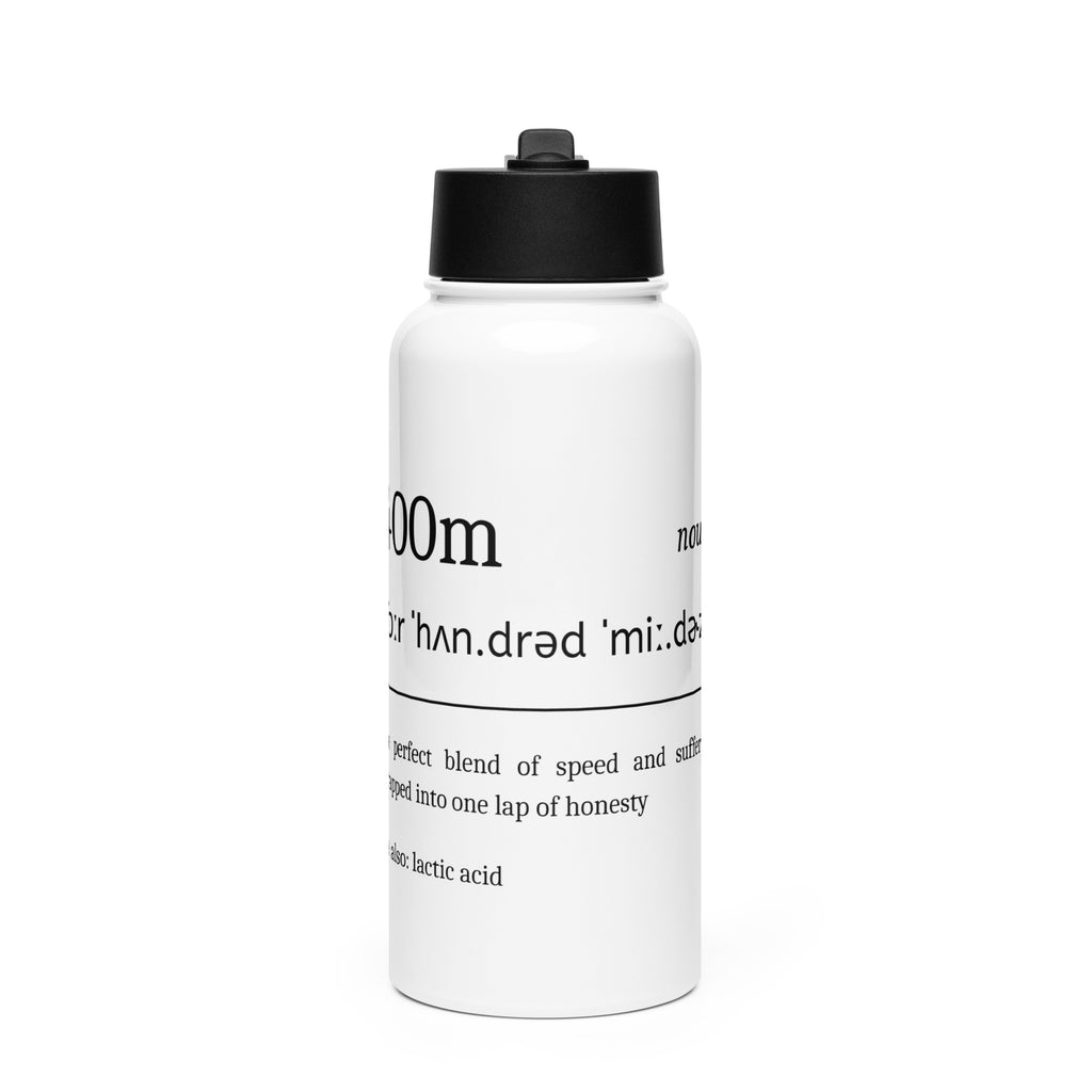 Funny 400m Run Water Bottle: Dictionary Definition front