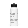 Funny 4x400m Relay Water Bottle: Dictionary Definition front