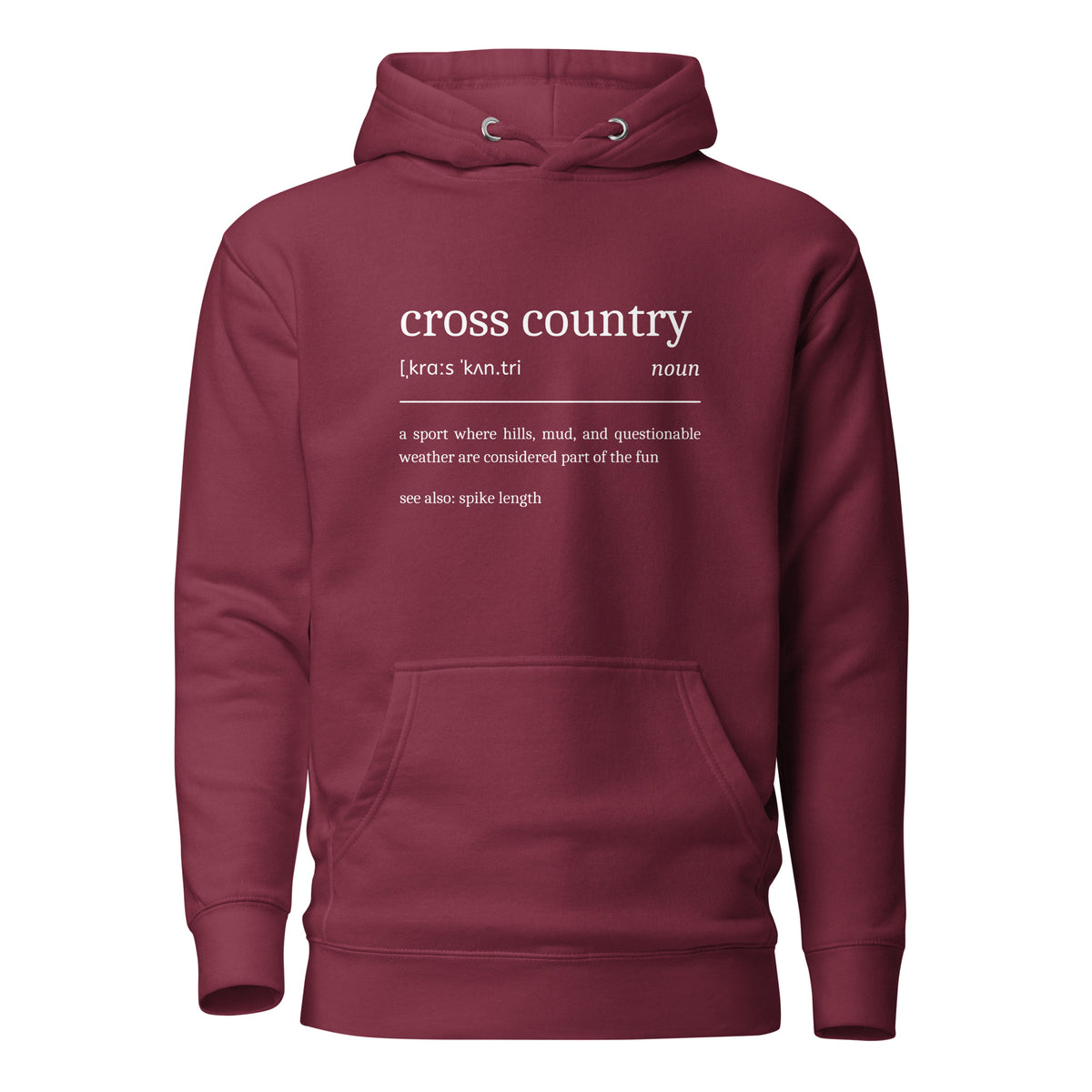 Funny Cross Country Hoodie Definition 