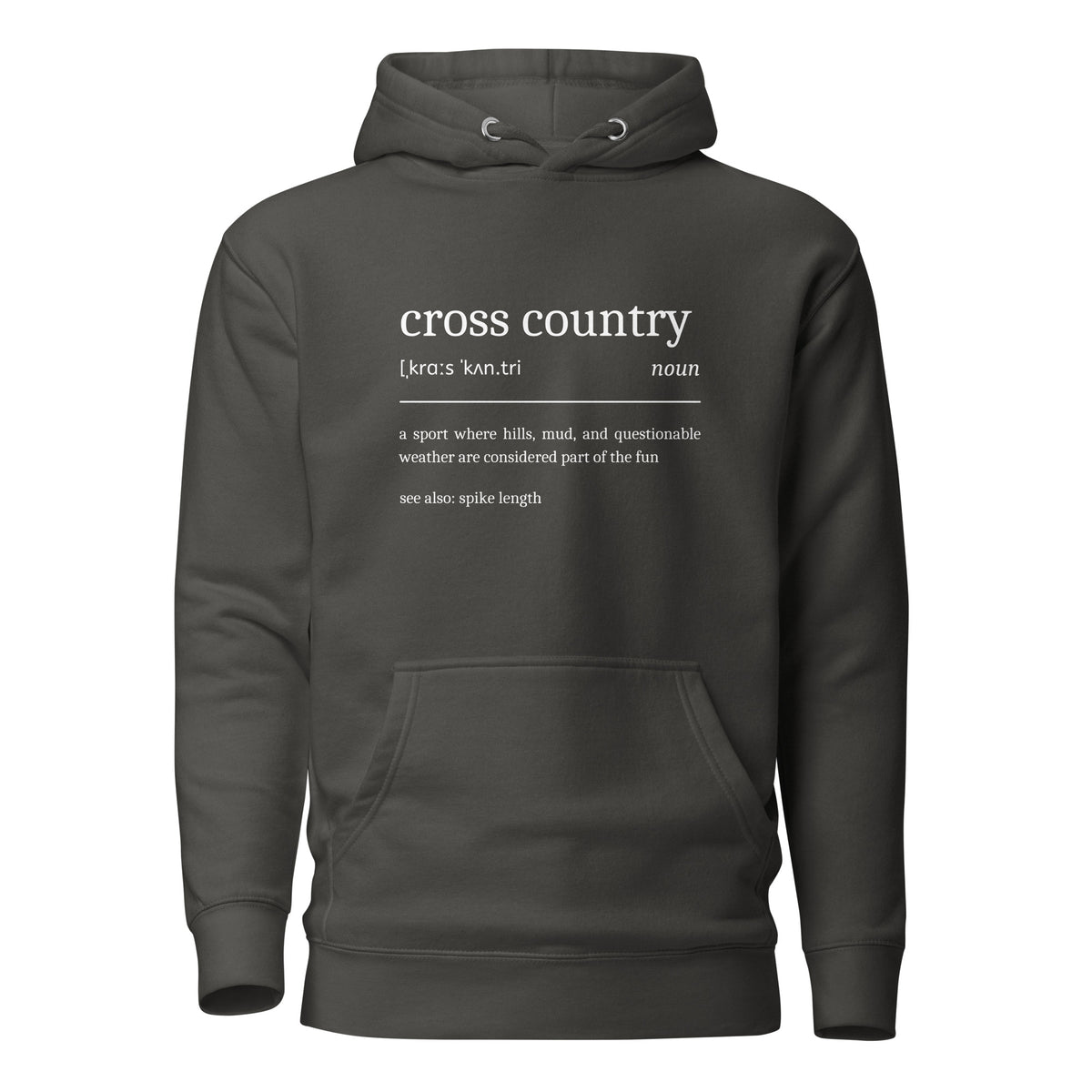 Funny Cross Country Hoodie Definition 