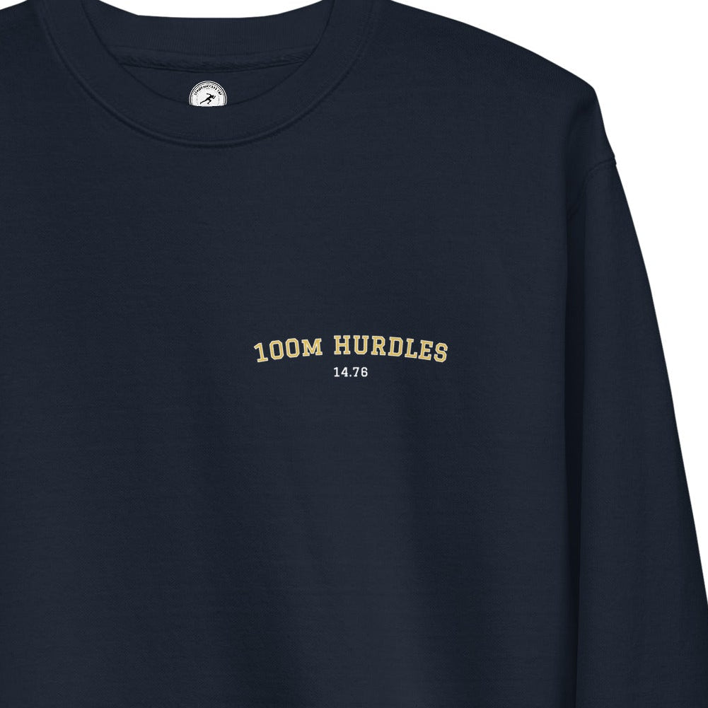Custom 100m Hurdles Personal Best Sweatshirt 