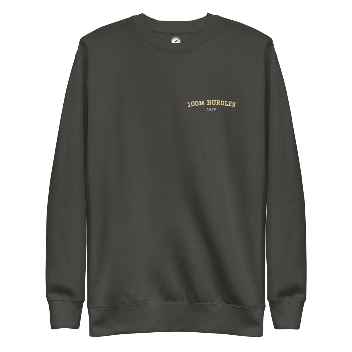 Custom 100m Hurdles Personal Best Sweatshirt vintage black