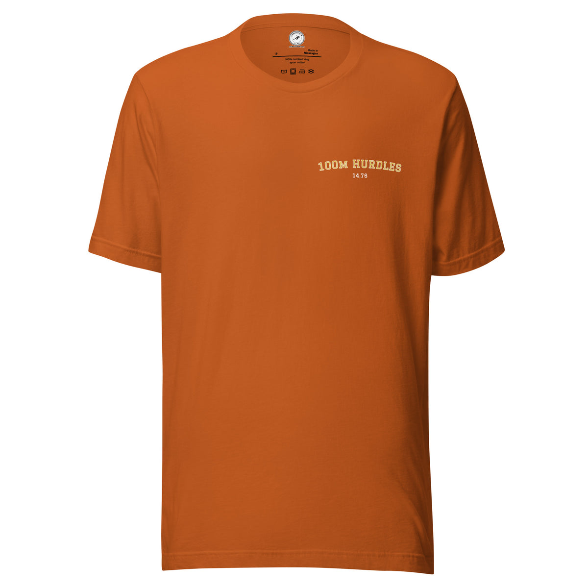 Custom 100m Hurdles Personal Best T-shirt autumn