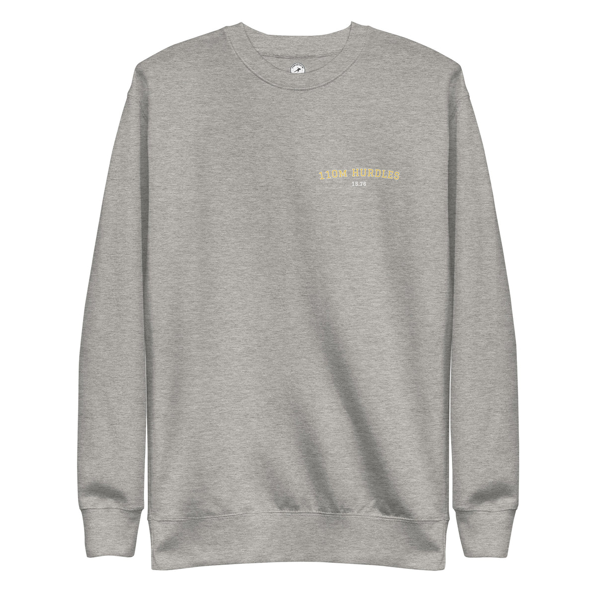 Custom 110m Hurdles Personal Best Sweatshirt carbon grey