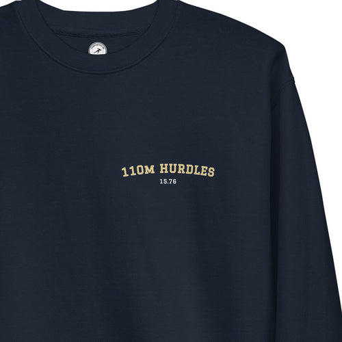 Custom 110m Hurdles Personal Best Sweatshirt 