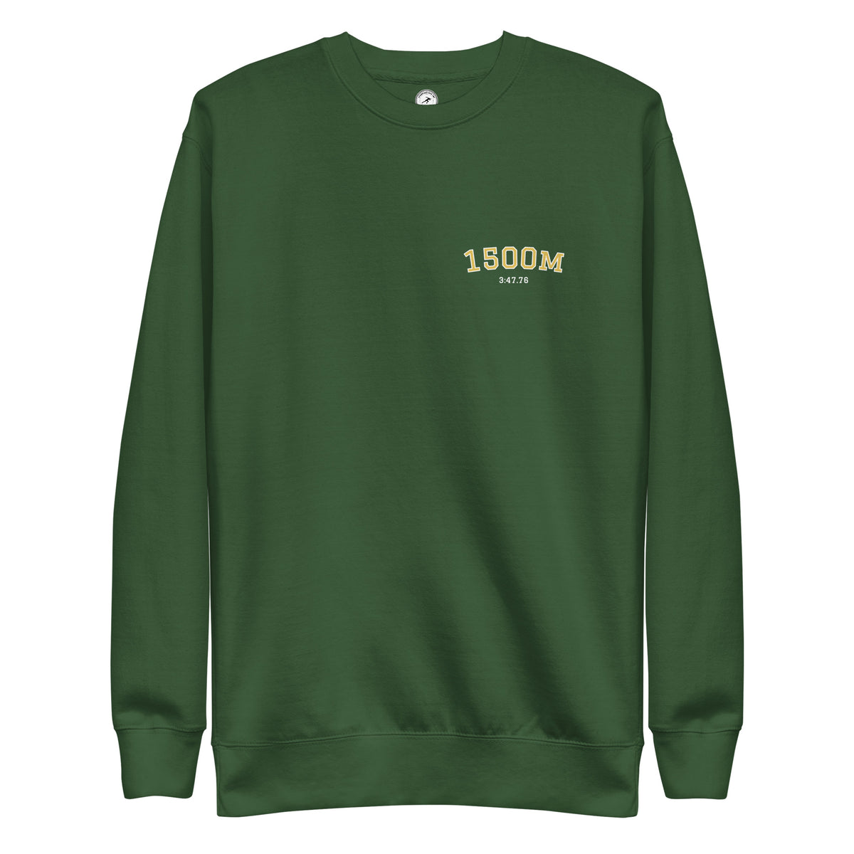 Custom 1500m Personal Best Sweatshirt forest green