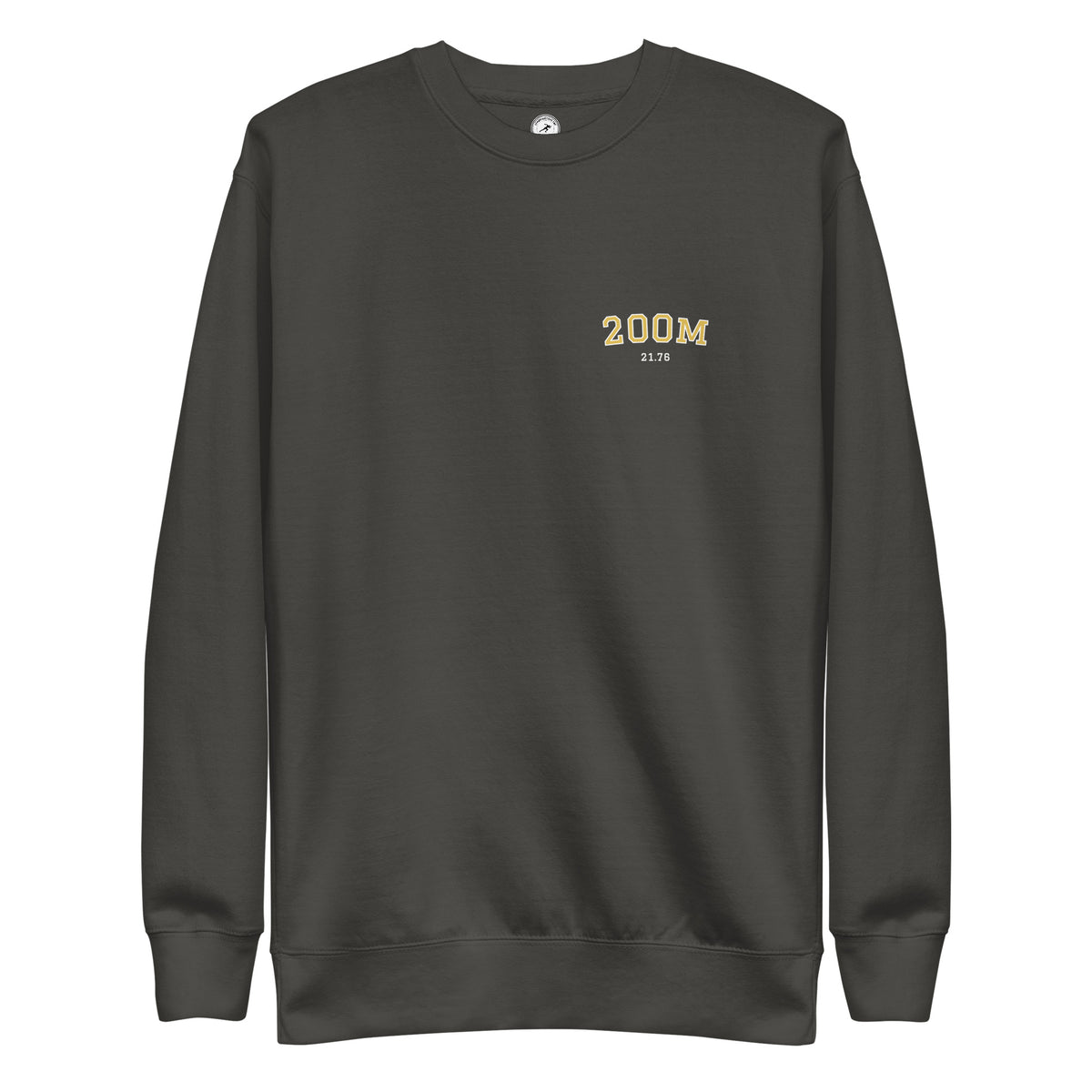 Custom 200m Personal Best Sweatshirt vintage black