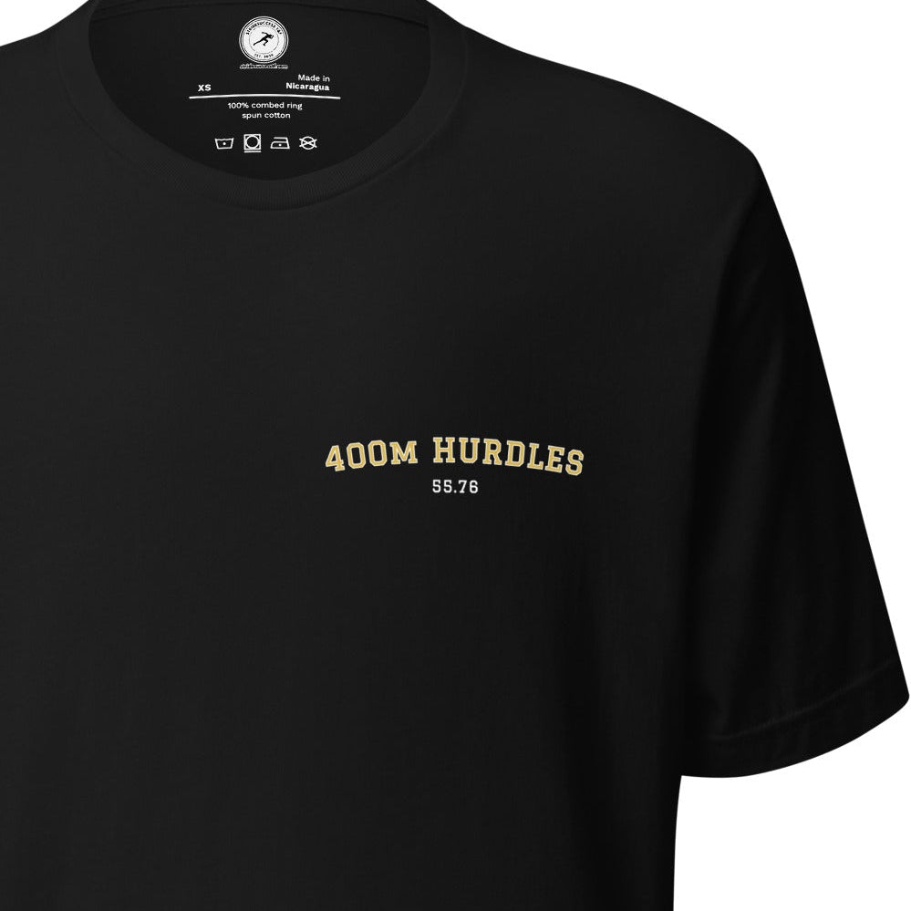 Custom 400m Hurdles Personal Best T-shirt 