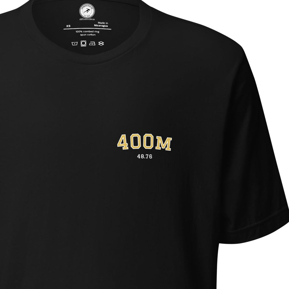 Custom 400m Personal Best T-shirt black