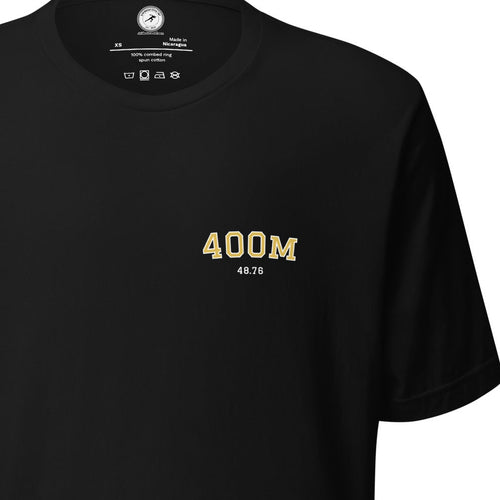 Custom 400m Personal Best T-shirt black