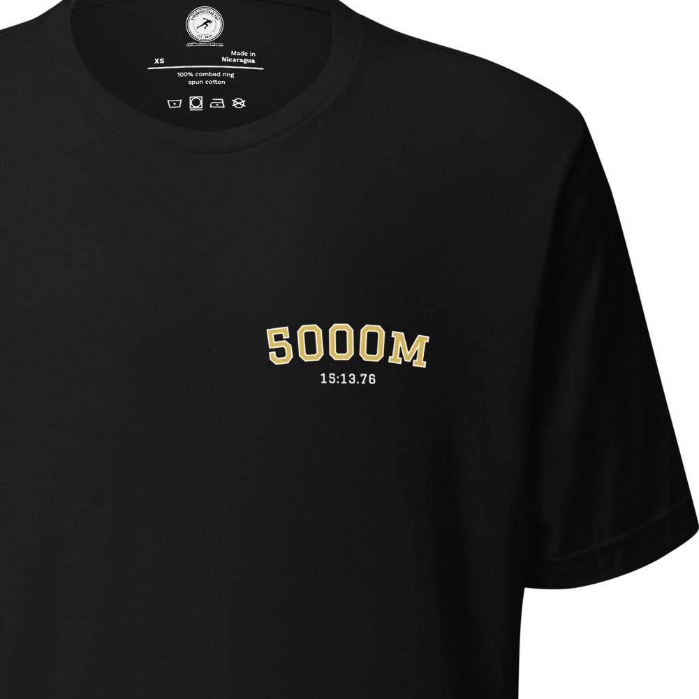 Custom 5000m Personal Best T-shirt black