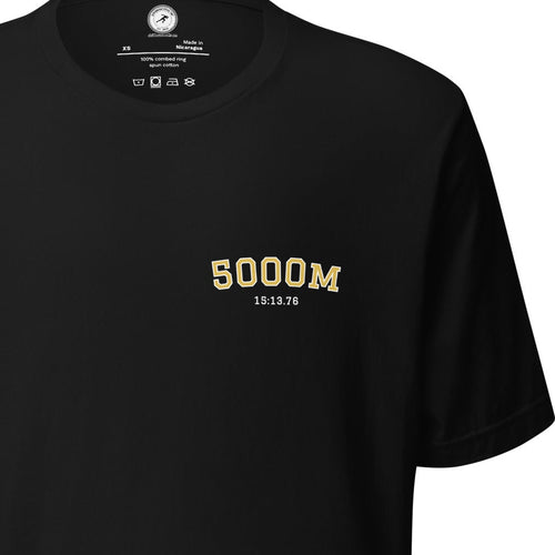 Custom 5000m Personal Best T-shirt black