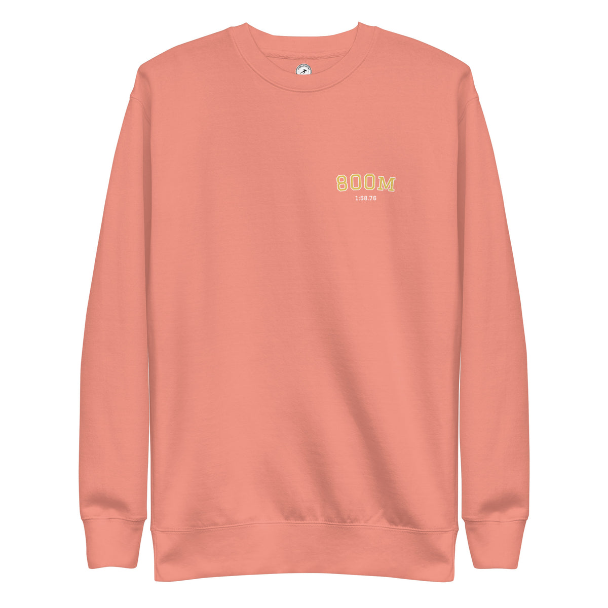 Custom 800m Personal Best Sweatshirt dusty rose