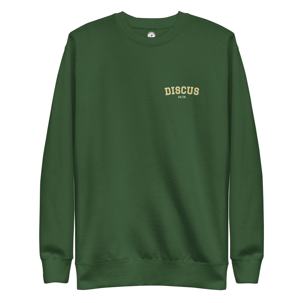 Custom Discus Throw Personal Best Sweatshirt forest green