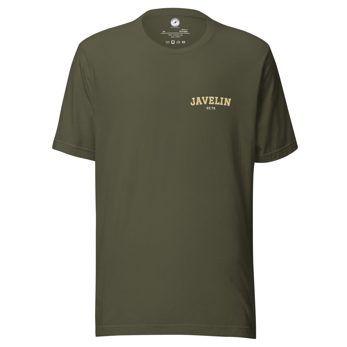 Custom Javelin Throw Personal Best T-shirt military green