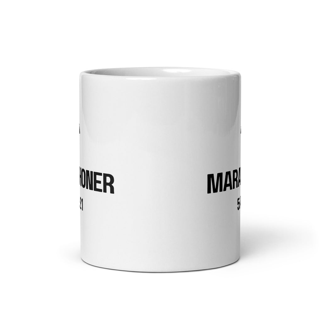 Custom Marathoner Personal Best Mug | Personalized Marathon Finisher Coffee Cup 