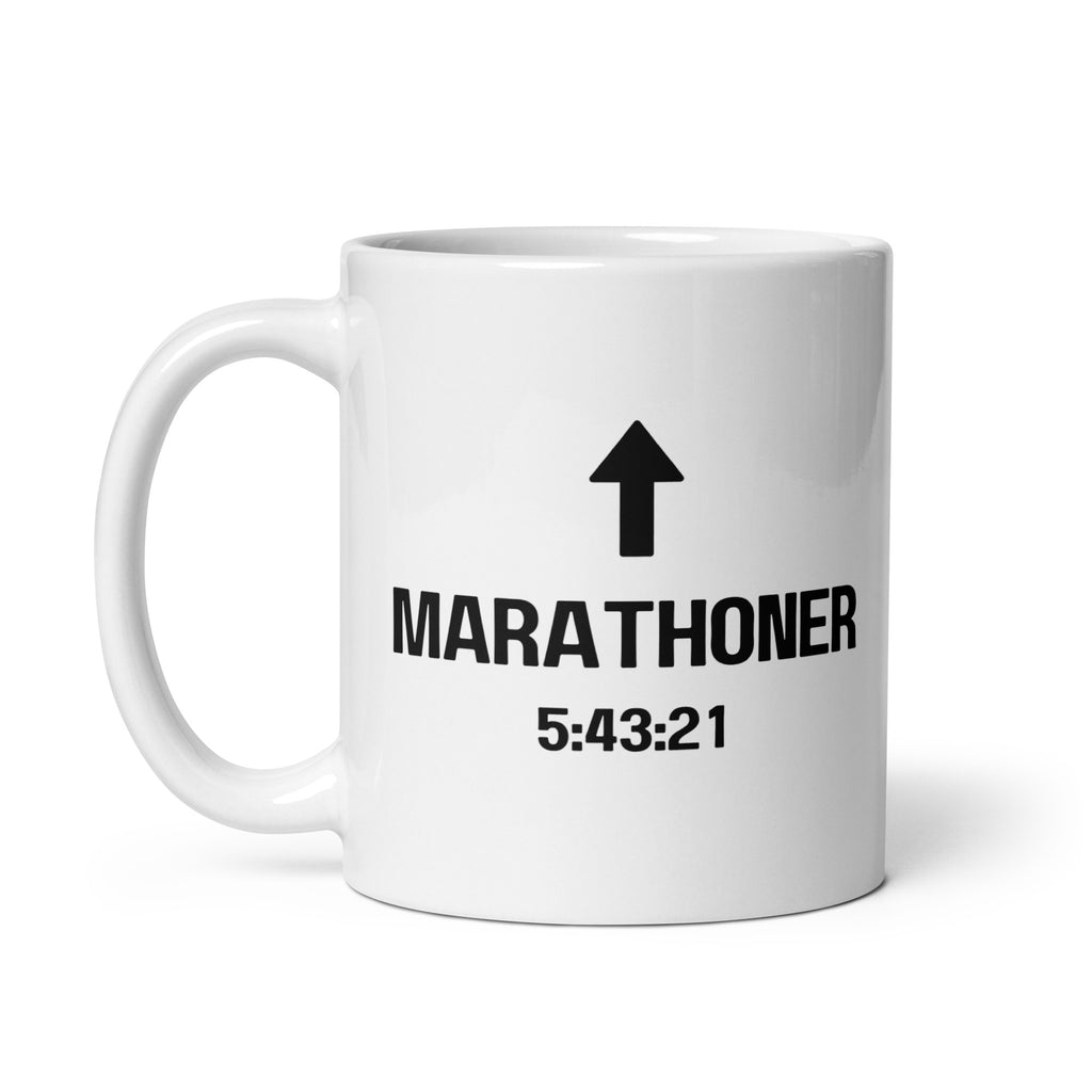 Custom Marathoner Personal Best Mug | Personalized Marathon Finisher Coffee Cup 
