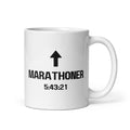 Custom Marathoner Personal Best Mug | Personalized Marathon Finisher Coffee Cup 