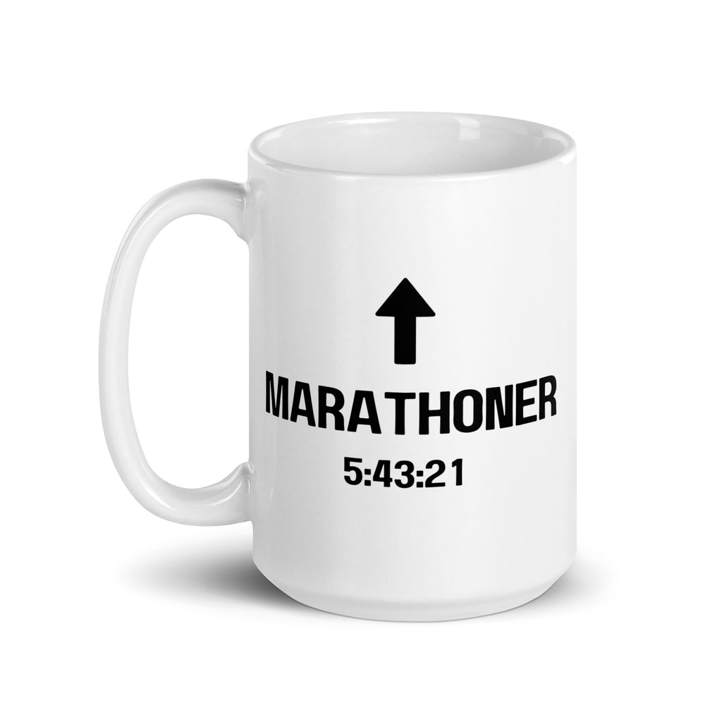 Custom Marathoner Personal Best Mug | Personalized Marathon Finisher Coffee Cup 