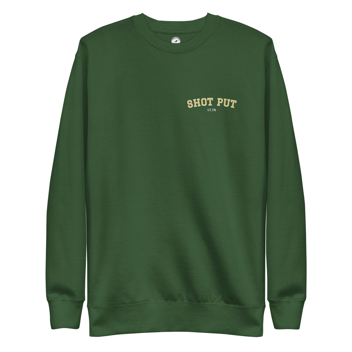 Custom Shot Put Personal Best Sweatshirt forest green