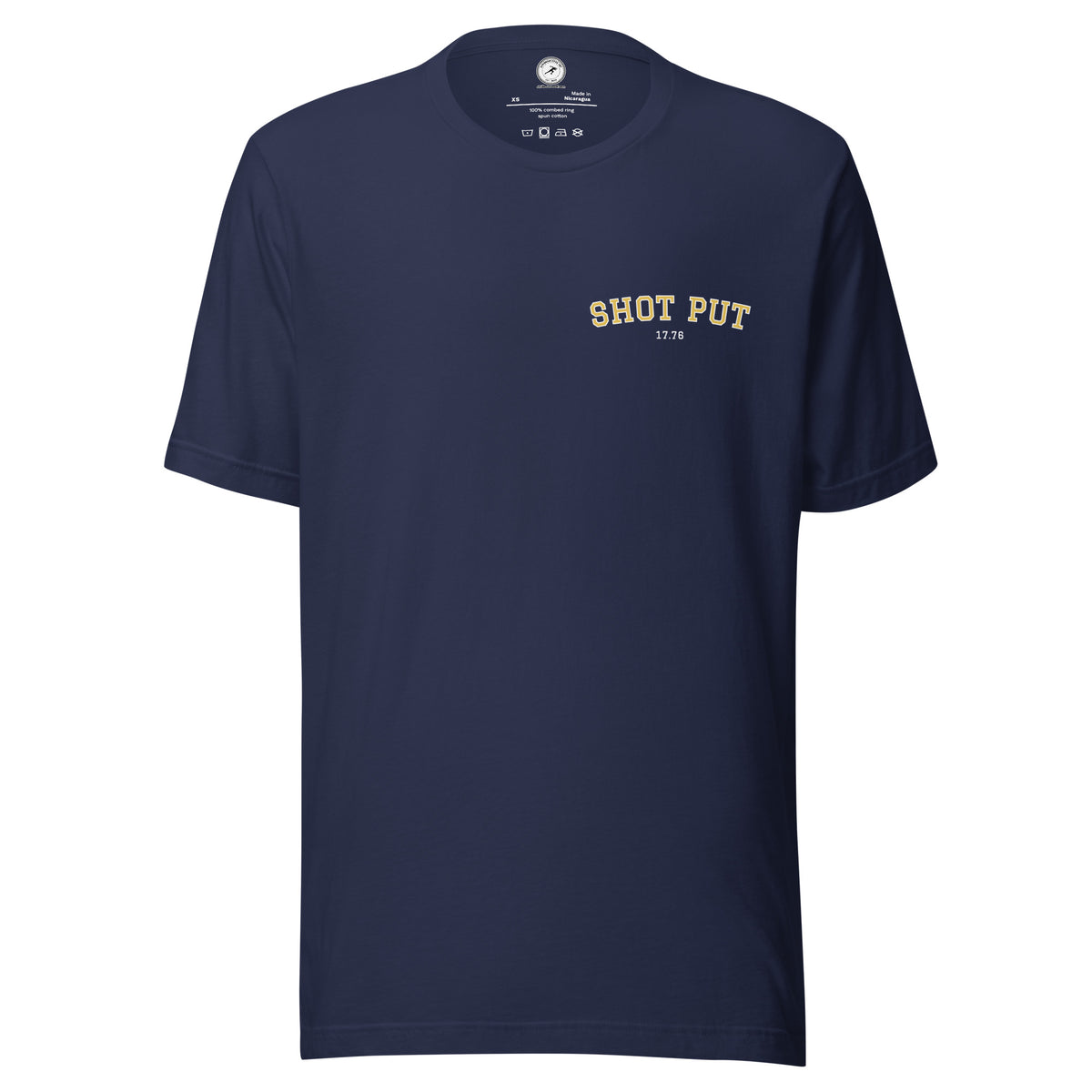 Custom Shot Put Personal Best T-shirt navy