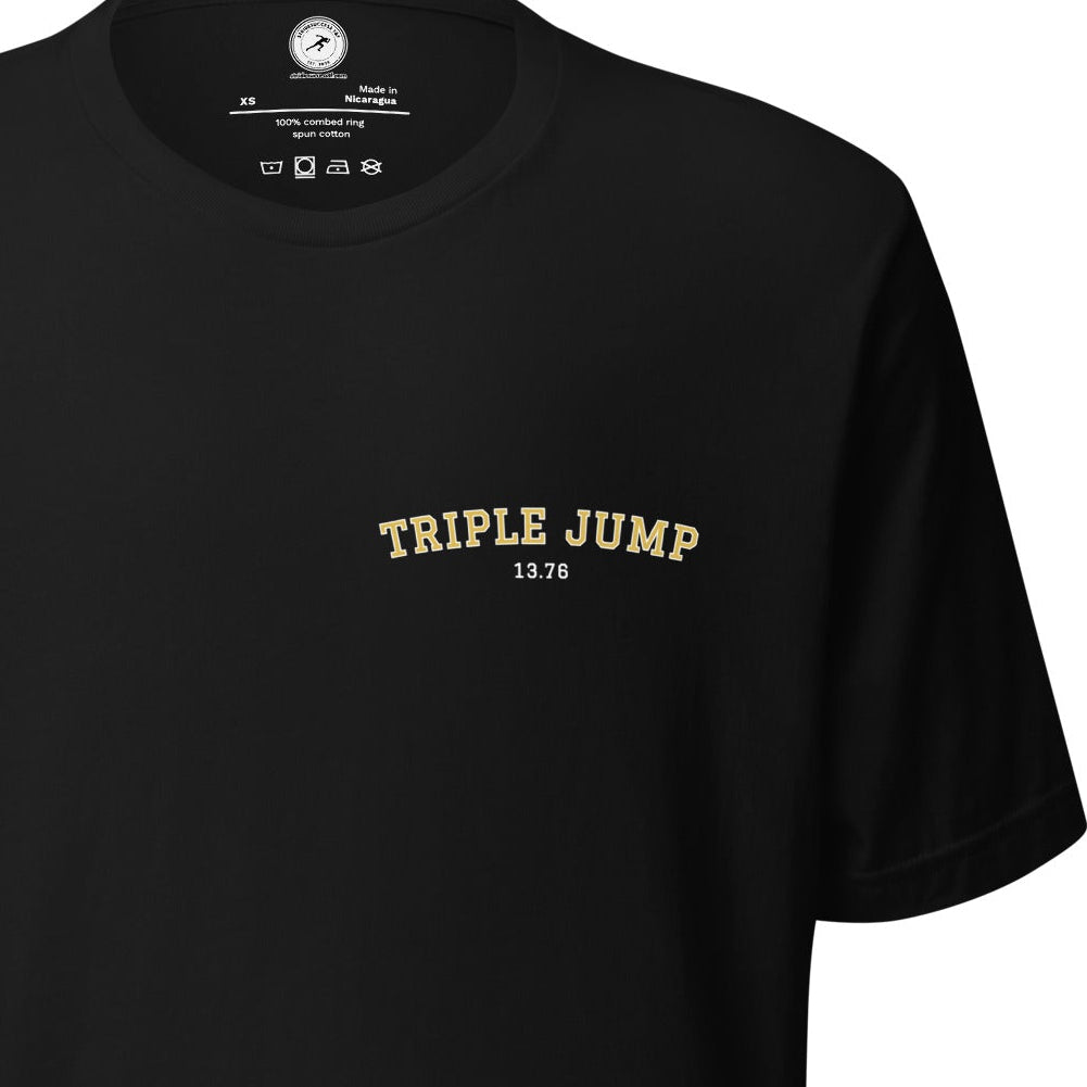 Custom Triple Jump Personal Best T-shirt black
