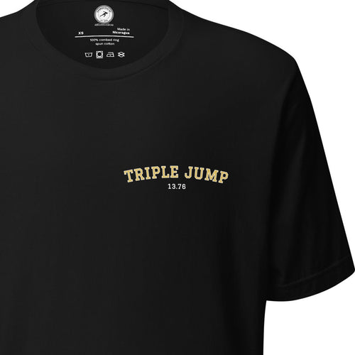 Custom Triple Jump Personal Best T-shirt black