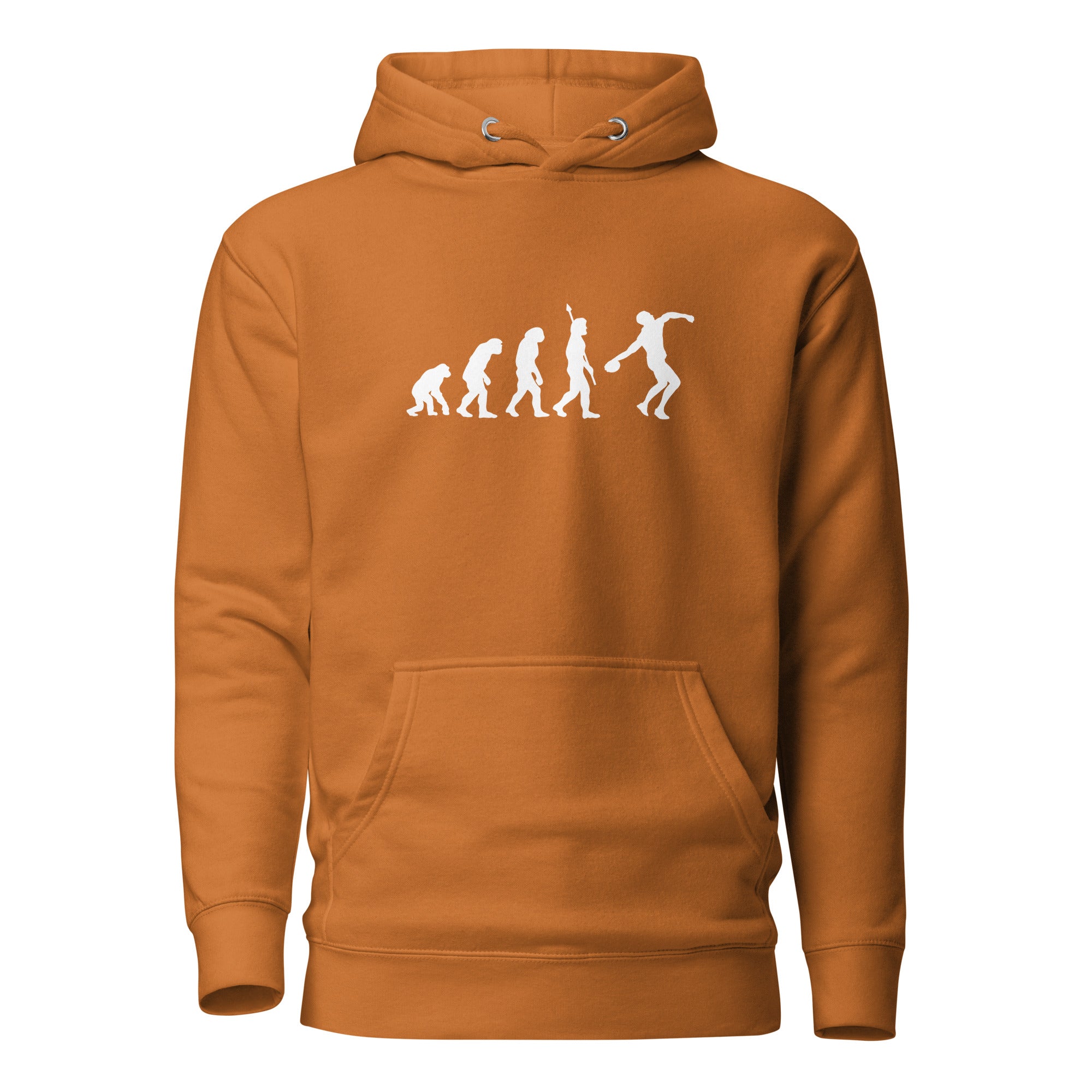 Funny Discus Throw Hoodie: Human Evolution adobe