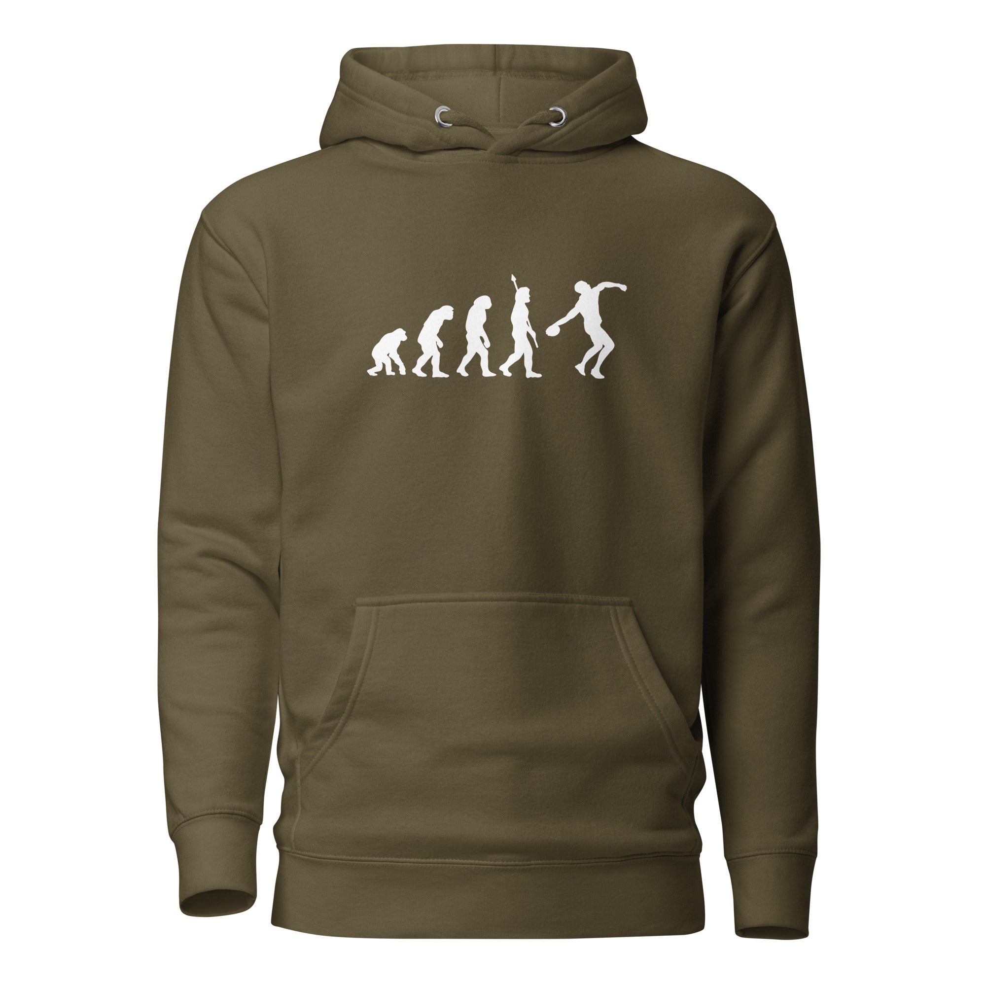 Funny Discus Throw Hoodie: Human Evolution 