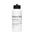 Funny Hammer Throw Water Bottle: Dictionary Definition front