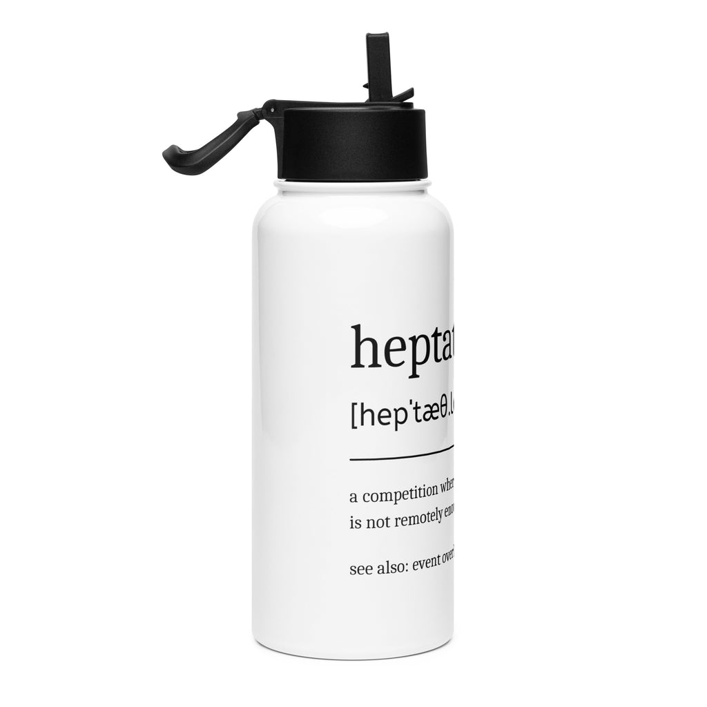 Funny Heptathlon Water Bottle: Dictionary Definition right