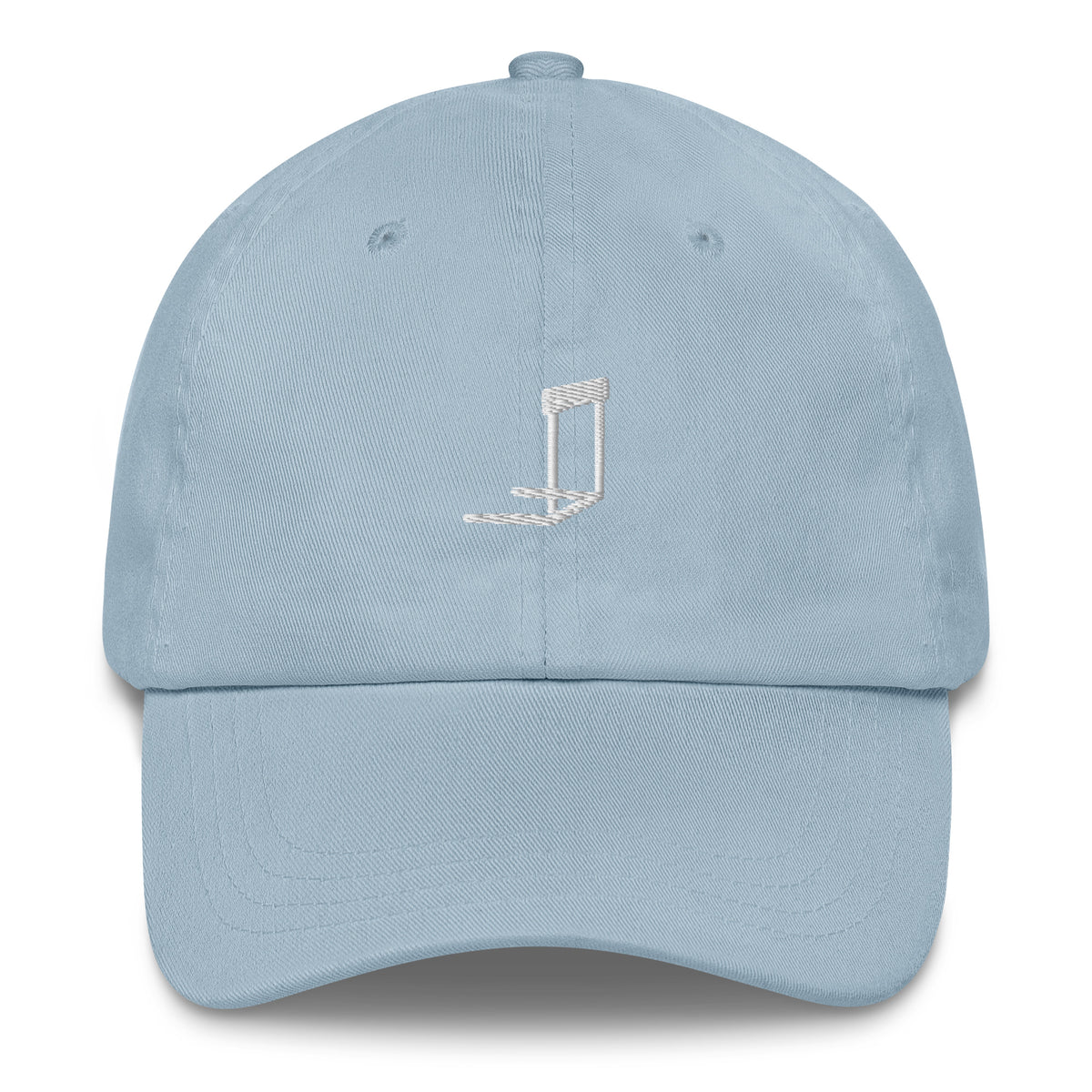 Minimalist Hurdles Cap: Embroidered Hurdle light blue