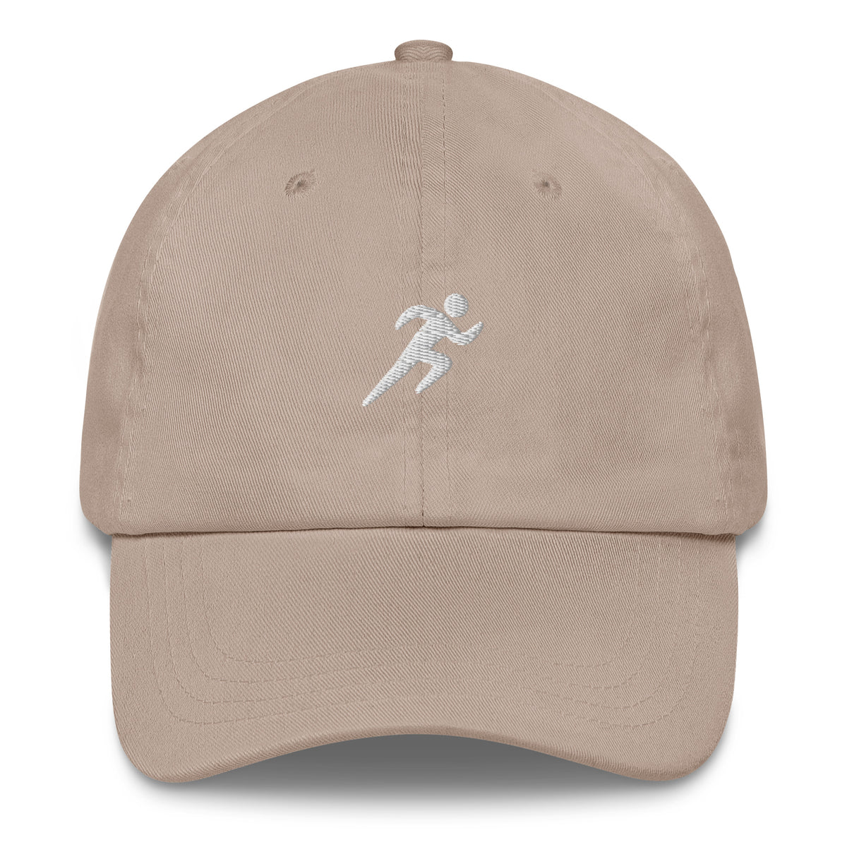 Minimalist Running Cap: Embroidered Runner 