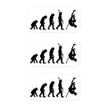 Funny Pole Vault Stickers: Human Evolution 