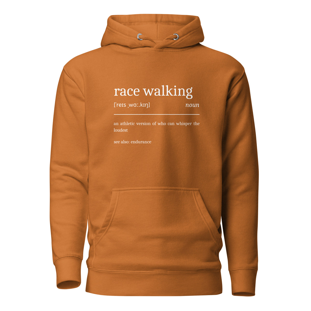 Funny Race Walking Hoodie: Dictionary Definition adobe