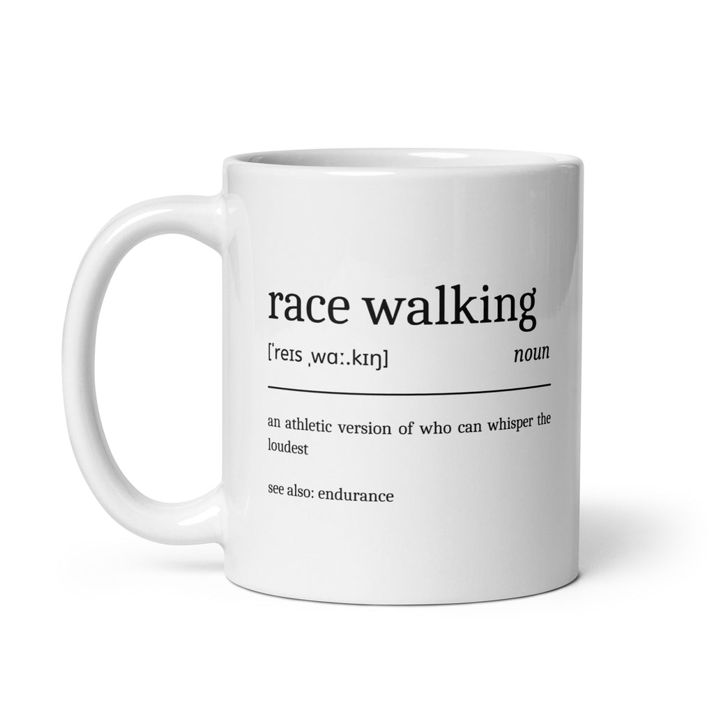 Funny Race Walking Mug: Dictionary Definition 11 oz