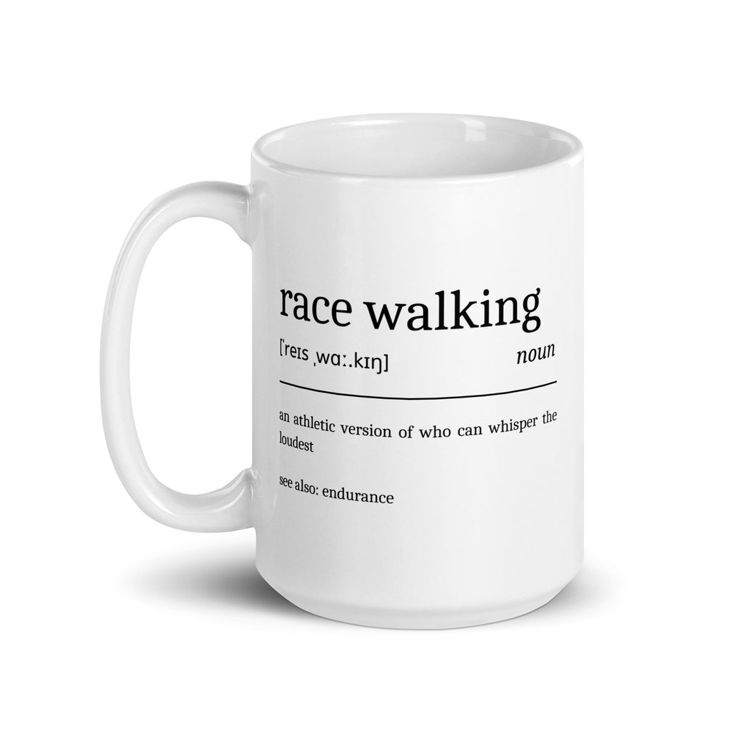 Funny Race Walking Mug: Dictionary Definition 15 oz