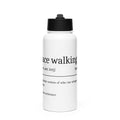 Funny Race Walking Water Bottle: Dictionary Definition front