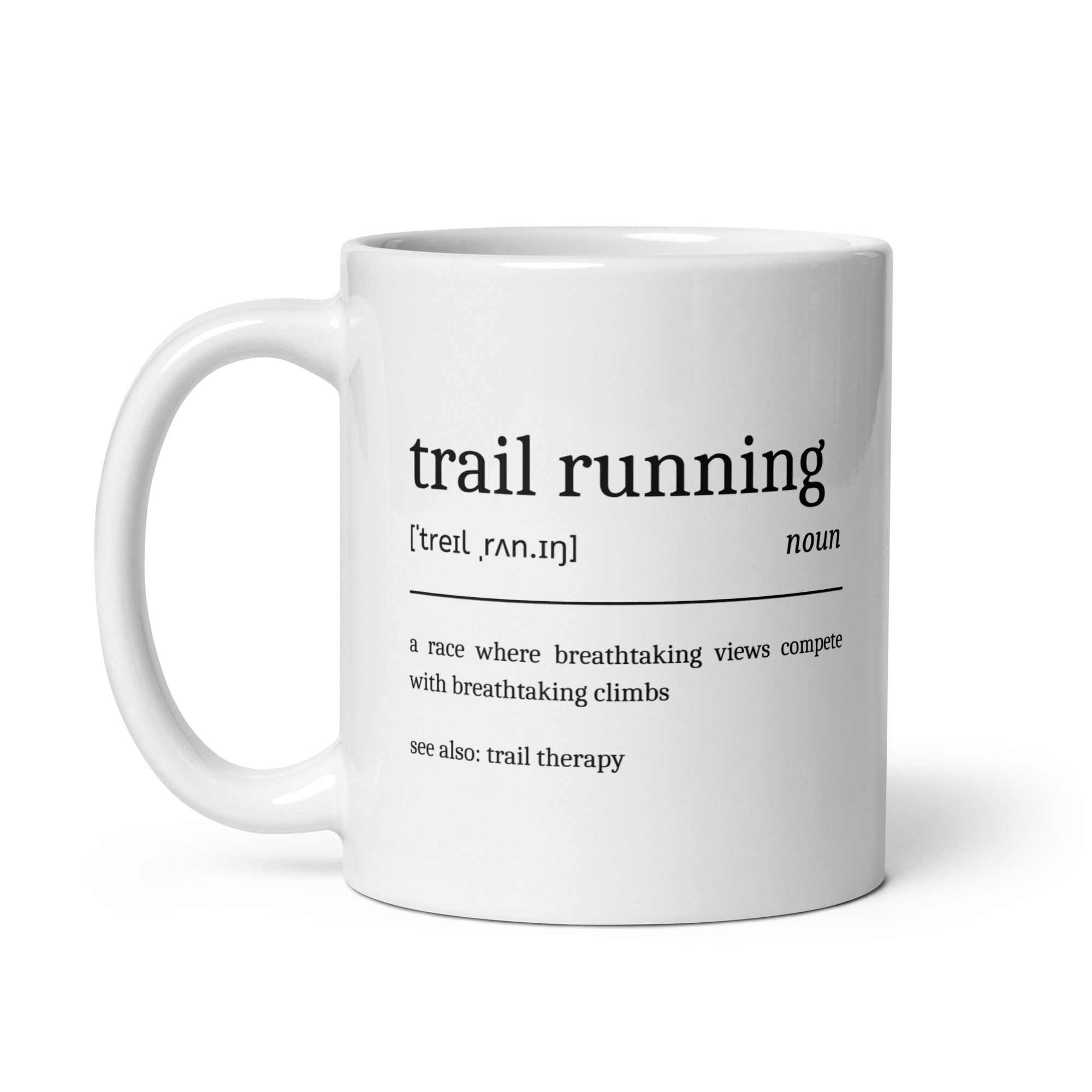 Funny Trail Running Mug Definition 