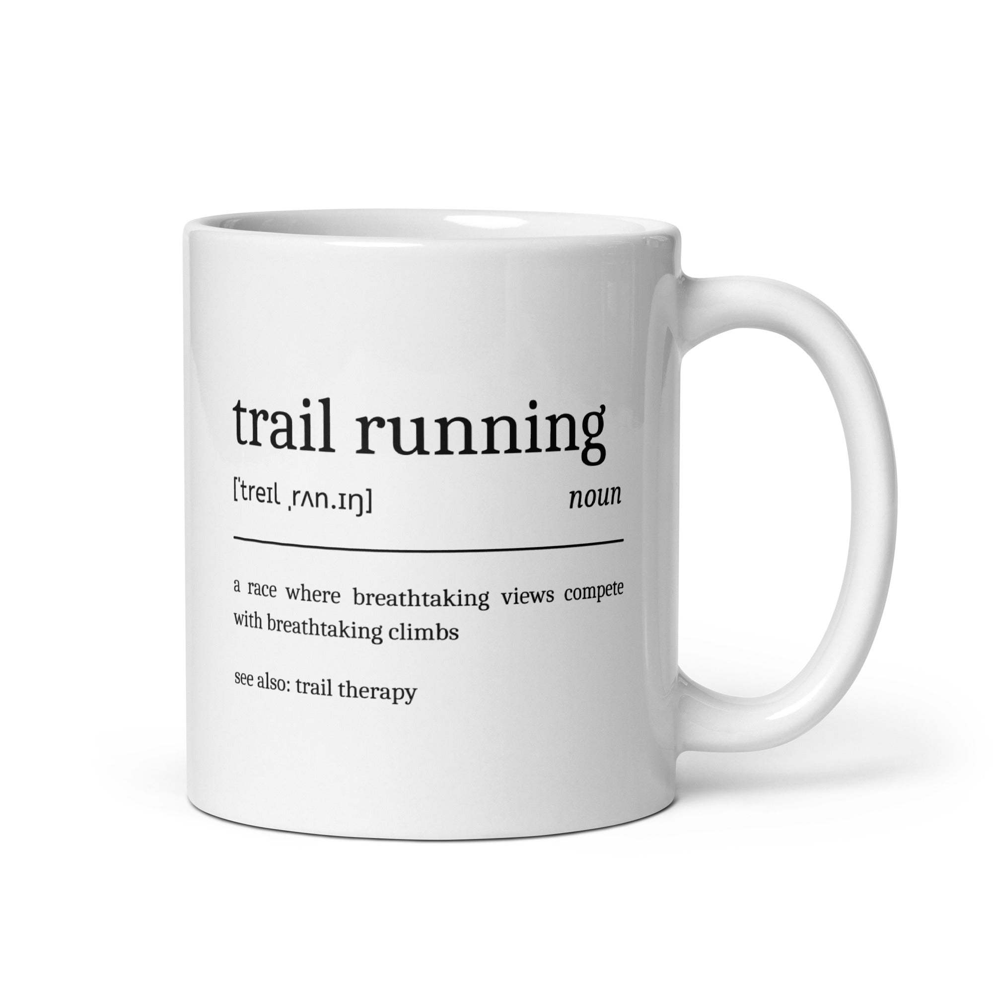 Funny Trail Running Mug Definition 
