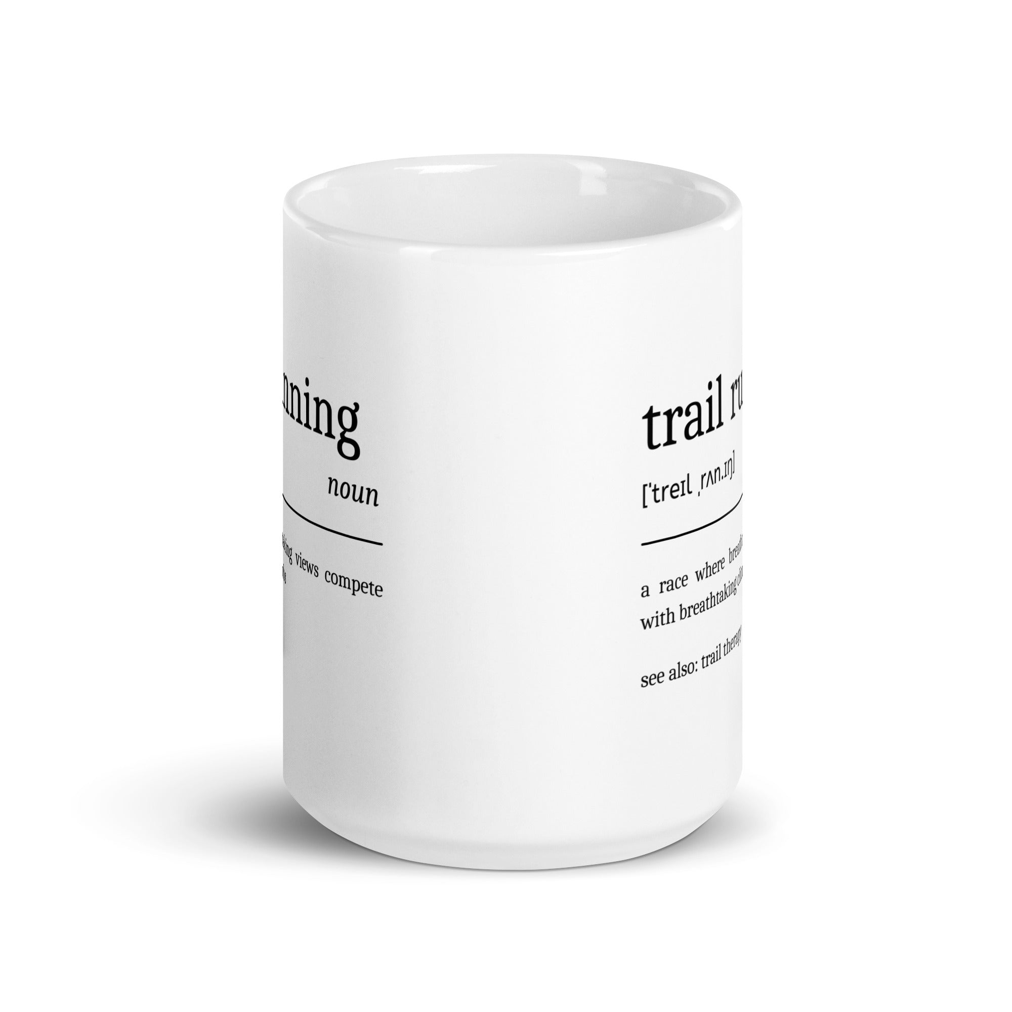Funny Trail Running Mug Definition 