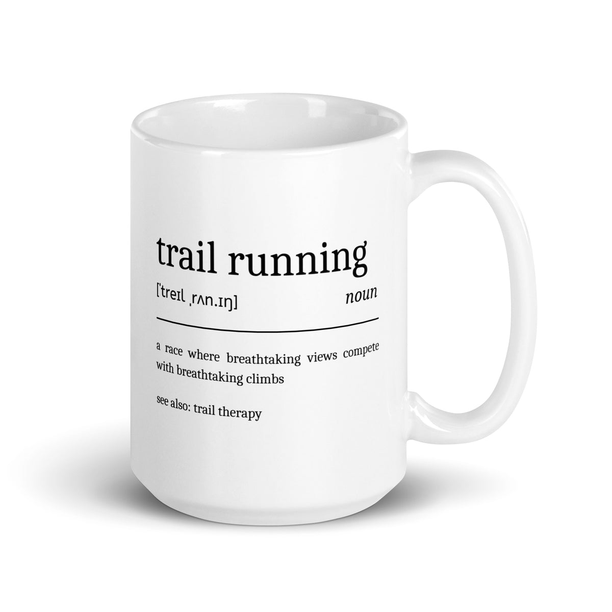Funny Trail Running Mug Definition 