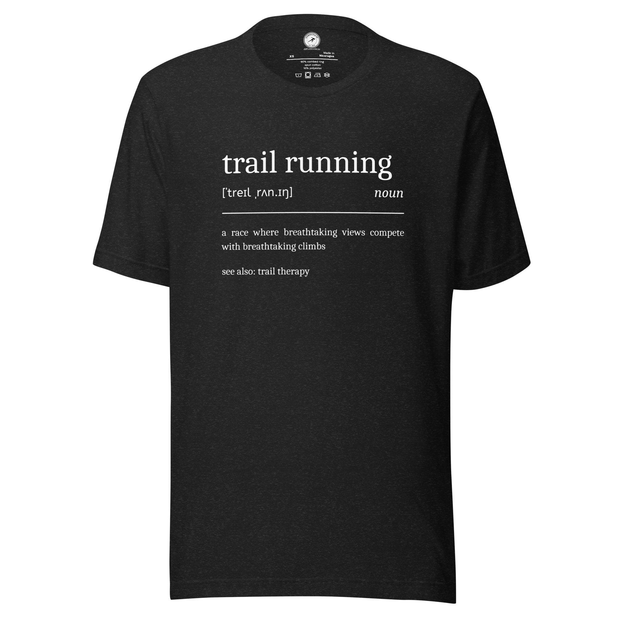 Funny Trail Running Shirt Definition 