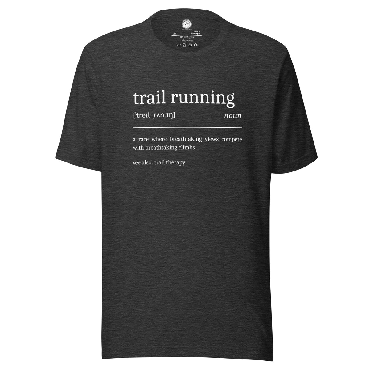 Funny Trail Running Shirt Definition 