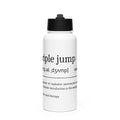 Funny Triple Jump Water Bottle: Dictionary Definition front