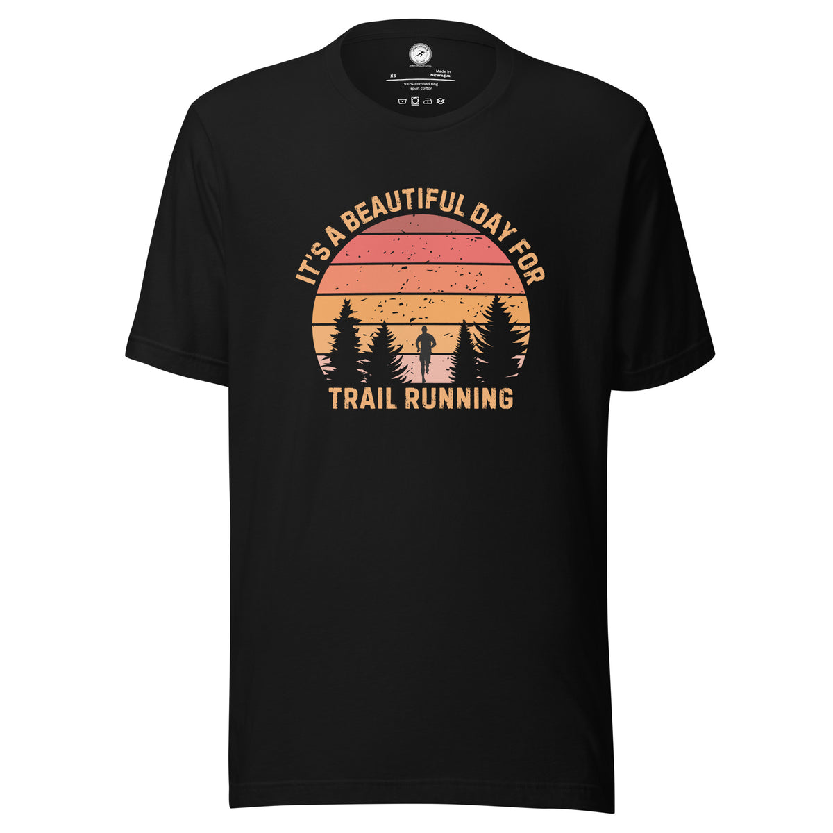 Retro Trail Running T-shirt: It's a Beautiful Day for Trail Running 