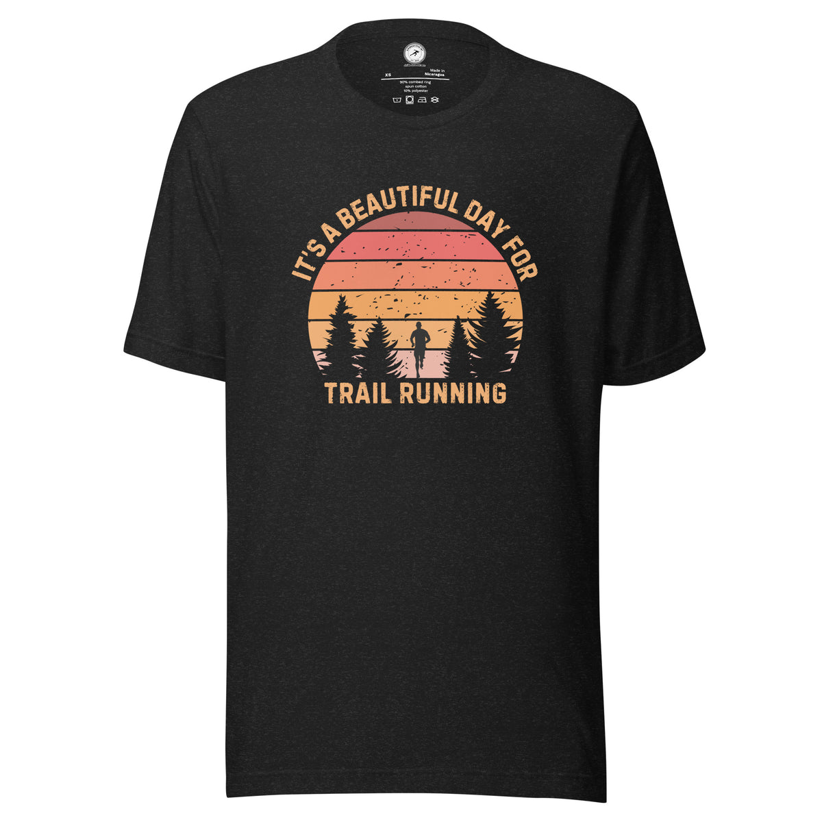 Retro Trail Running T-shirt: It's a Beautiful Day for Trail Running 