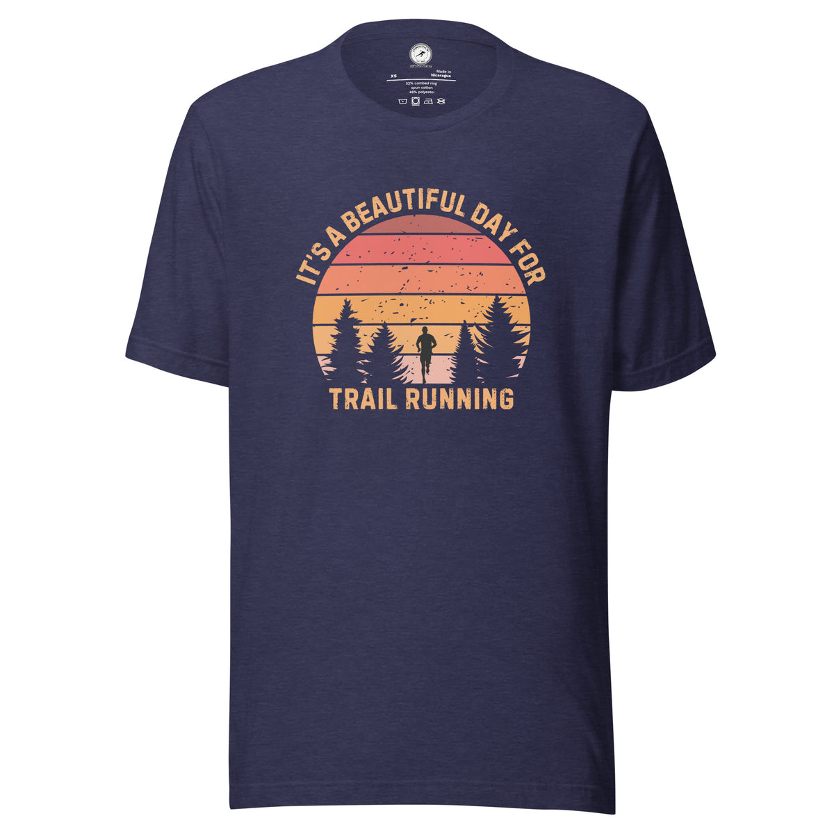 Retro Trail Running T-shirt: It's a Beautiful Day for Trail Running 