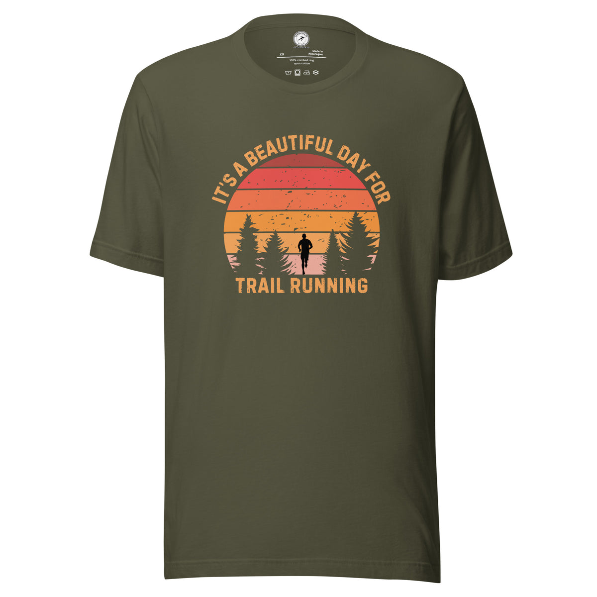 Retro Trail Running T-shirt: It's a Beautiful Day for Trail Running 